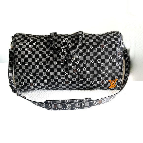 Louis Vuitton Limited Edition x Virgil Abloh Calfskin Distorted Damier keepall - Picture 1 of 12